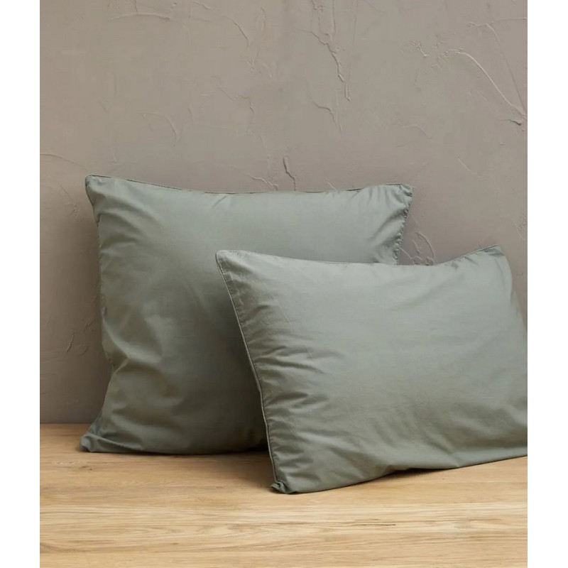 Sylvie Thiriez - Taie d'oreiller Vert sauge, Sylvie Thiriez 50 x 70 cm - Sylvie Thiriez