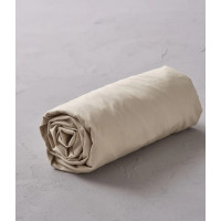 Drap Housse Percale Beige Épeautre, Sylvie Thiriez