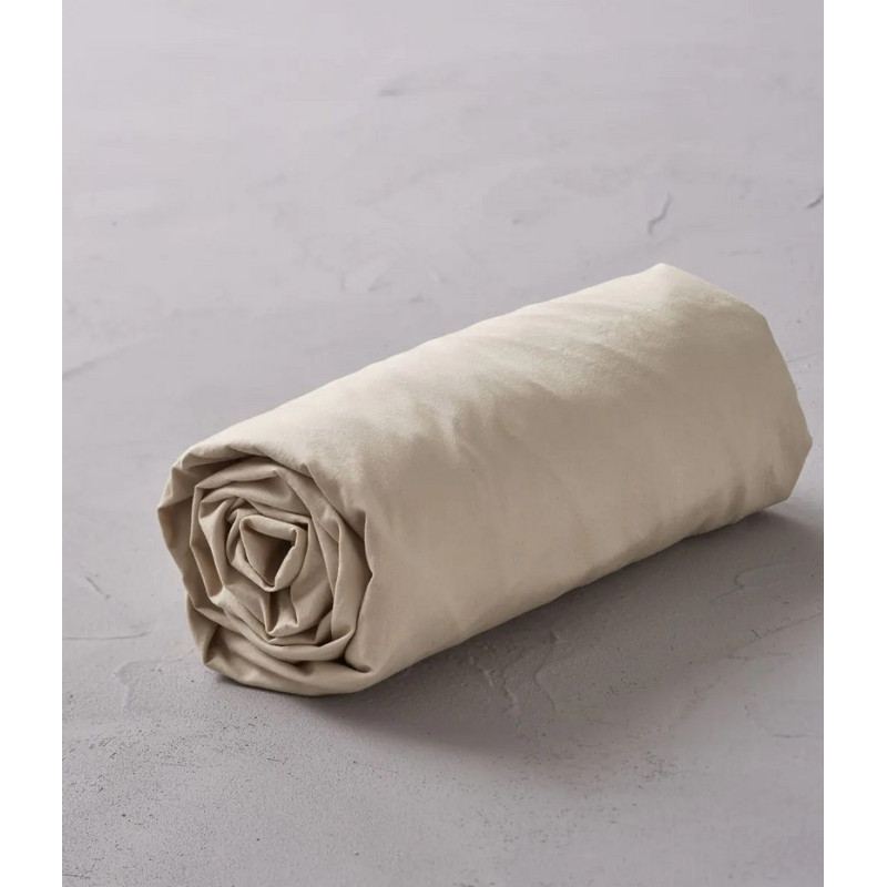 Sylvie Thiriez - Drap housse Beige épeautre, Sylvie Thiriez 160 x 200cm - Sylvie Thiriez