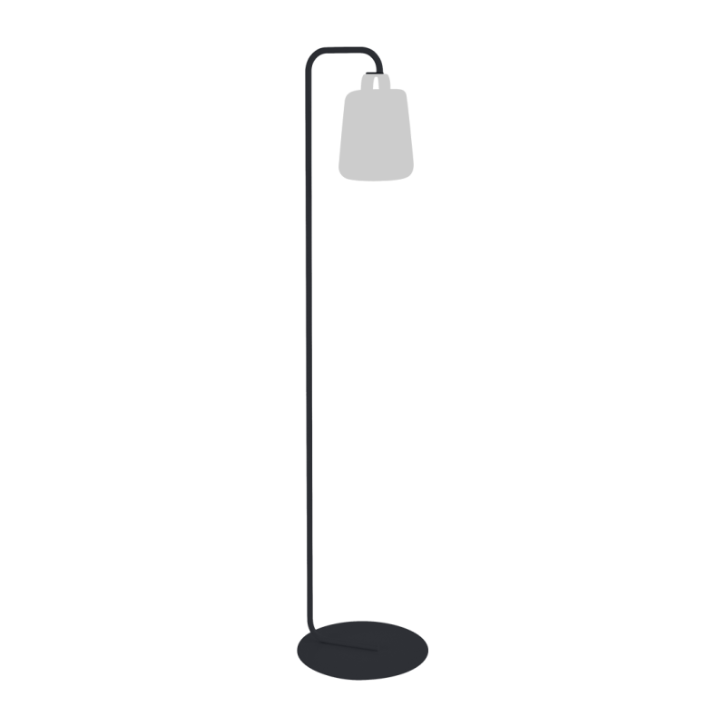 FERMOB - Pied simple Balad, Fermob Carbone - FERMOB