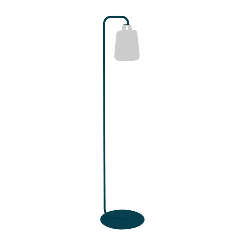 FERMOB - Pied simple Balad, Fermob Bleu Acapulco - FERMOB
