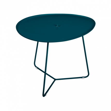 table basse ovale cocotte, fermob bleu acapulco - fermob