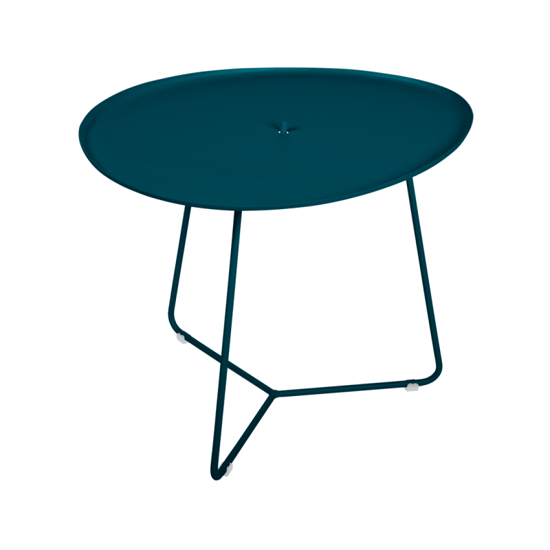 table basse ovale cocotte, fermob bleu acapulco - fermob