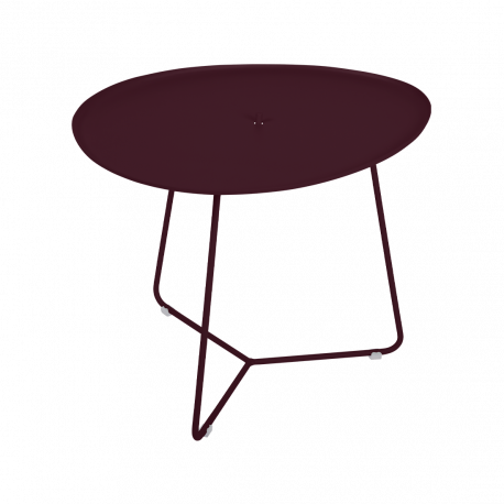 table basse ovale cocotte, fermob cerise noire - fermob