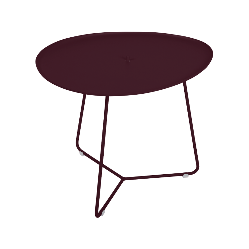 table basse ovale cocotte, fermob cerise noire - fermob