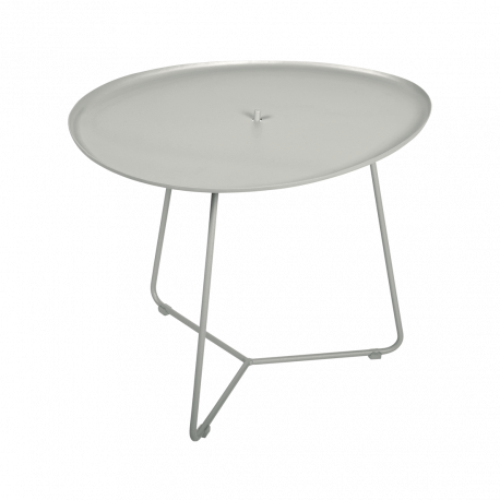 table basse ovale cocotte, fermob gris argile - fermob