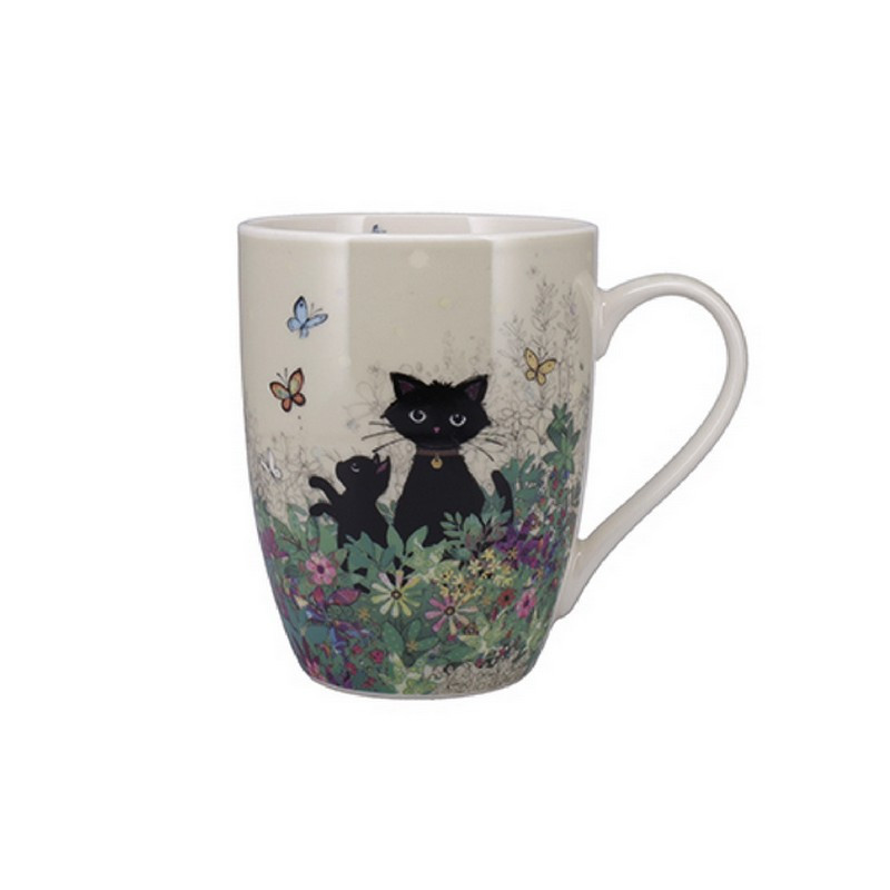 mug 34 cl chat jardin, kiub - kiub