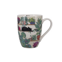 Mug 34 cl Chat Plantes, Kiub