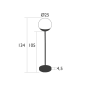 Lampe MOOON! H 134cm, Fermob