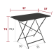 Table Bistro 97x57 cm pliante, Fermob