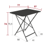 Table bistro 77x57 cm, Fermob