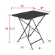 Table bistro 77x57 cm, Fermob