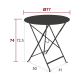 Table Bistro ronde 77cm, Fermob