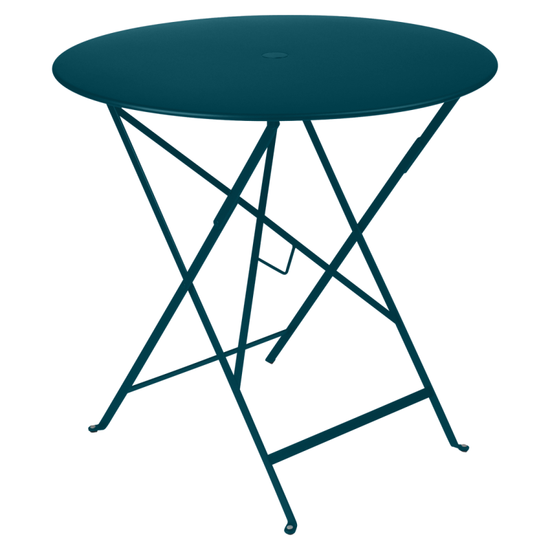 FERMOB - Table Bistro ronde 77cm, Fermob Bleu Acapulco - FERMOB