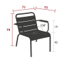Fauteuil bas Luxembourg, Fermob