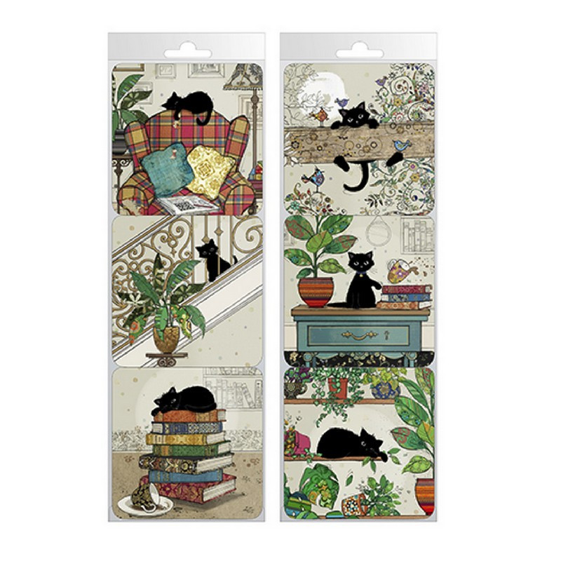 Kiub - Set de 6 dessous de verre assortis Chat, Kiub - Kiub