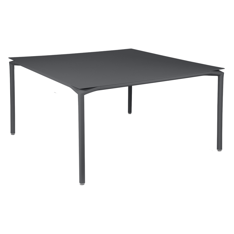 FERMOB - Table 140x140 cm Calvi, Fermob Carbone - FERMOB