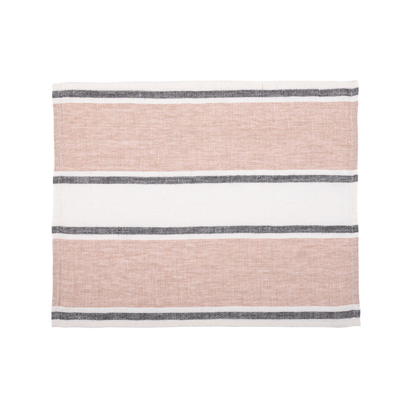 HAOMY TEXTILE - Serviette/Set de table en lin Sartene, Haomy Cimarron - HAOMY TEXTILE