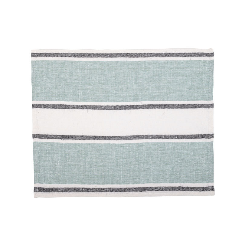 HAOMY TEXTILE - Serviette/Set de table en lin Sartene, Haomy Celadon - HAOMY TEXTILE
