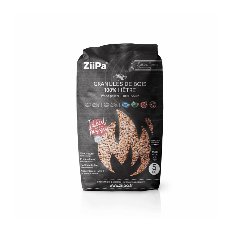 ZiiPa - Sac 5Kg de pellets de bois de hêtre, ZiiPa - ZiiPa