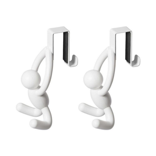 Lot de 2 patères Buddy Hook Blanc, Umbra