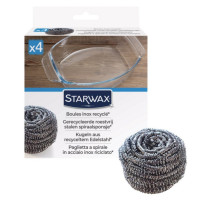 4 Boules de Nettoyage Inox Recyclé, Starwax