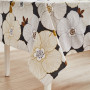 Nappe coton enduit Anémone Navy, Nydel Paris