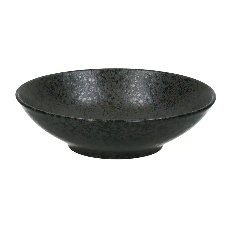 service de table basalt, pomax assiette creuse - pomax