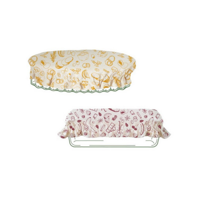 Set de 2 couvre-plats  XL en Coton, Pebbly