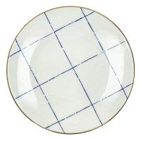 Assiette plate Anafi Bleu, Pomax