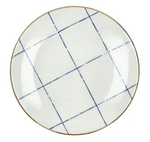 Assiette plate Anafi Bleu, Pomax