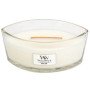 Bougie parfumée Ellipse Teck Blanc, Woodwick