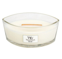 Bougie parfumée Ellipse Teck Blanc, Woodwick