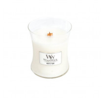 Bougies parfumées teck blanc, Woodwick