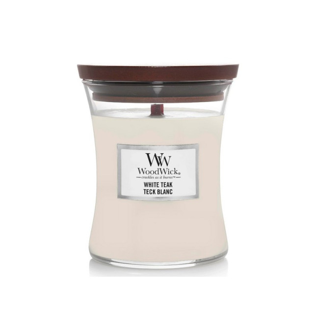 Bougies parfumées teck blanc, Woodwick