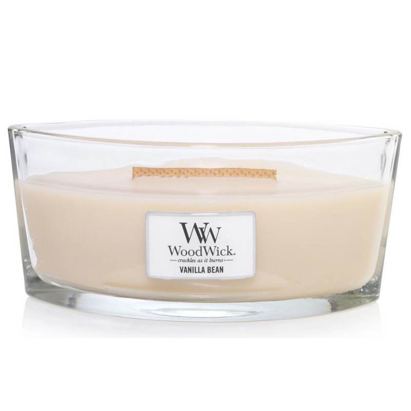 Bougie parfumée Ellipse Gousse de Vanille, Woodwick