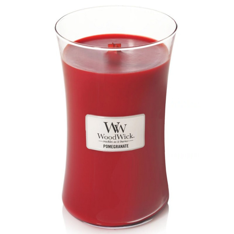 Woodwick - Bougie parfumée Grenade, Woodwick Grand Modèle - Woodwick