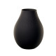 Vase Manufacture Collier Noir Perle haut, Villeroy & Boch