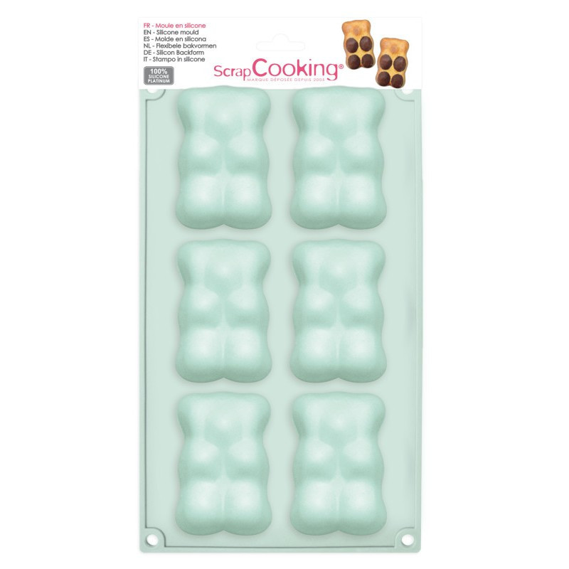 Scrapcooking - Moule silicone 6 Oursons, Scrapcooking - ScrapCooking