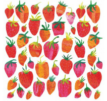 20 serviettes en papier Strawberry, PaperProduct Design