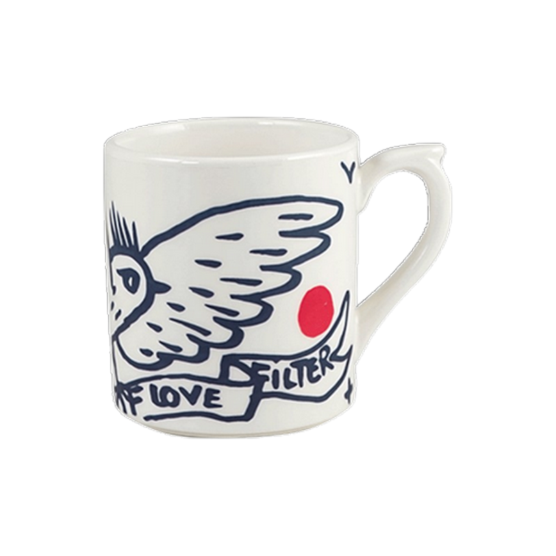 mug oiseau 25 cl l'archipel sentimal, faïencerie de gien - gien france