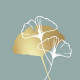20 serviettes en papier Golden Gingko Eucalyptus, PaperProduct Design