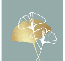 20 serviettes en papier Golden Gingko Eucalyptus, PaperProduct Design