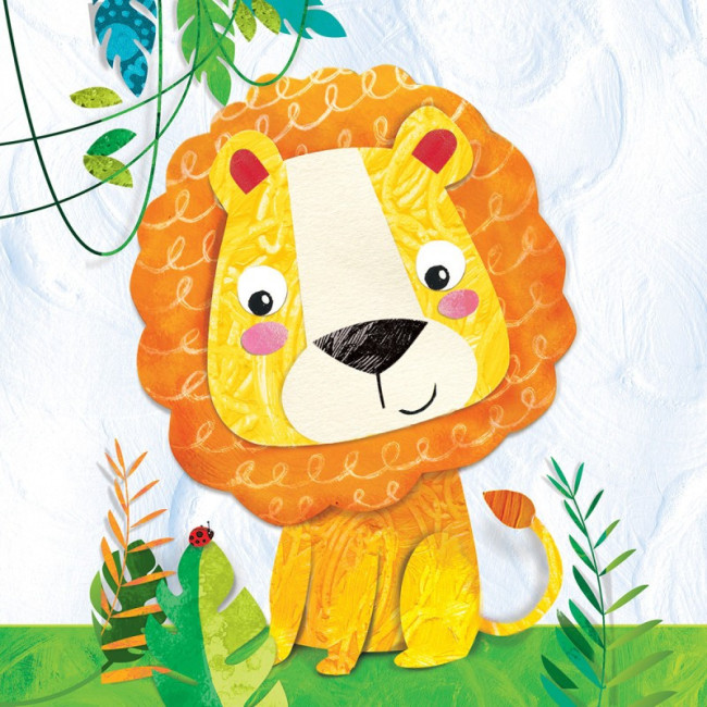 20 serviettes en papier Happy Lion, PaperProduct Design