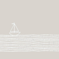 20 serviettes en papier Pure Sailing Taupe, PaperProduct Design