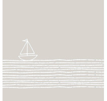 20 serviettes en papier Pure Sailing Taupe, PaperProduct Design