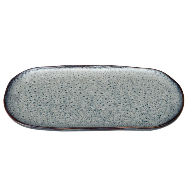 Plat de service  32 x 18 cm Matera Gris, Leonardo