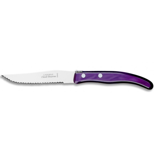 Couteau à steak Berlingot Violet, Claude Dozorme