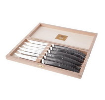 Coffret 6 couteaux à steak Le Thiers® Gris Foncé, Claude Dozorme