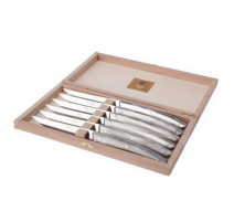 Coffret 6 couteaux à steak Le Thiers® Gris Clair, Claude Dozorme